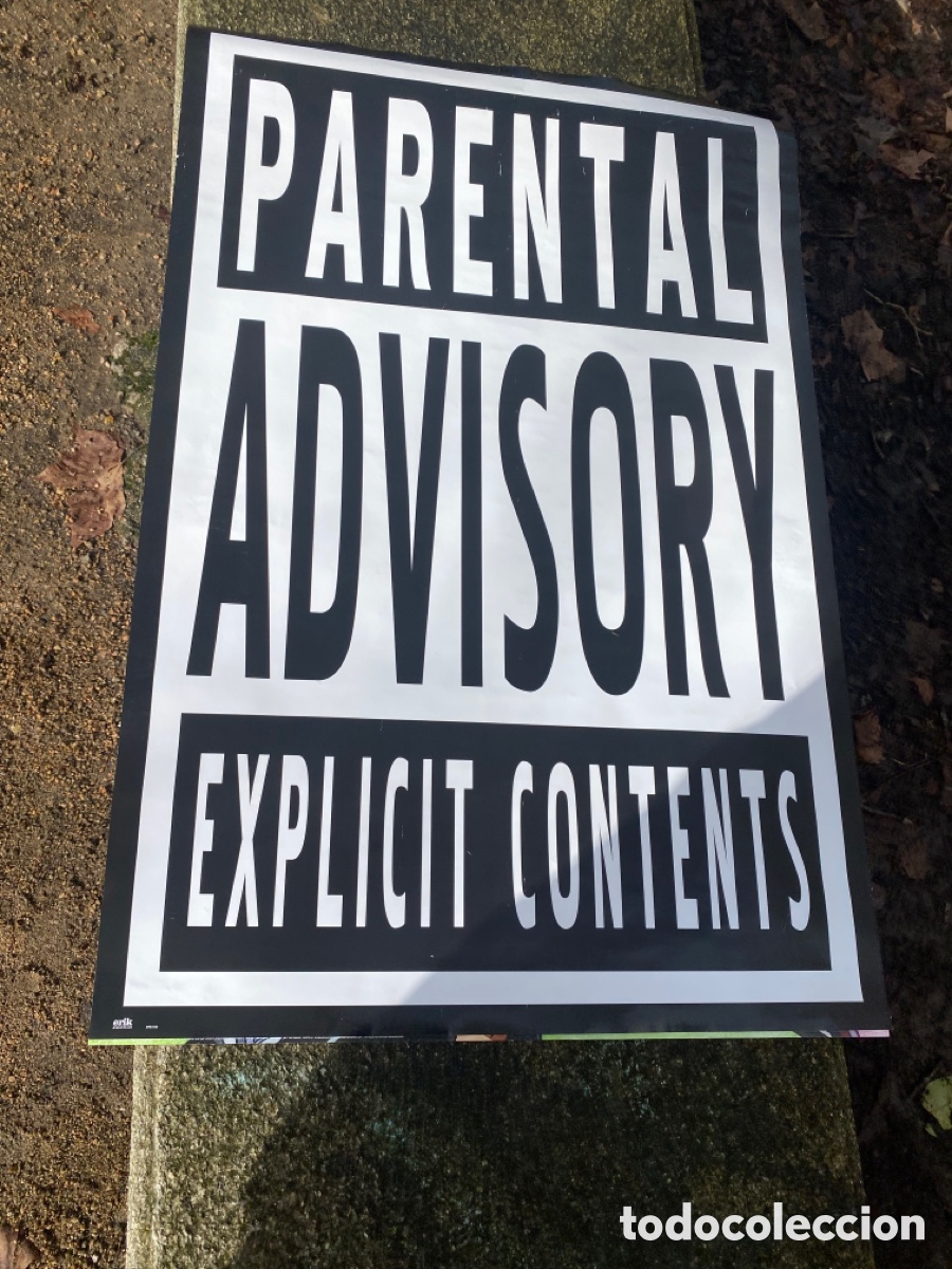 Carteles: P&oacute;ster Parental Advisory Explicit Content 61x91,5cm - Foto 2