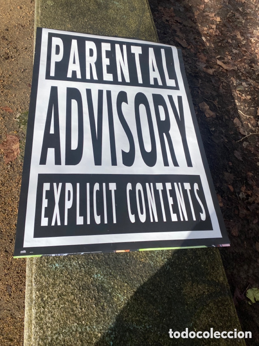 Carteles: P&oacute;ster Parental Advisory Explicit Content 61x91,5cm - Foto 3