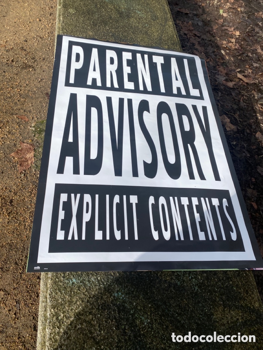 Carteles: P&oacute;ster Parental Advisory Explicit Content 61x91,5cm - Foto 4