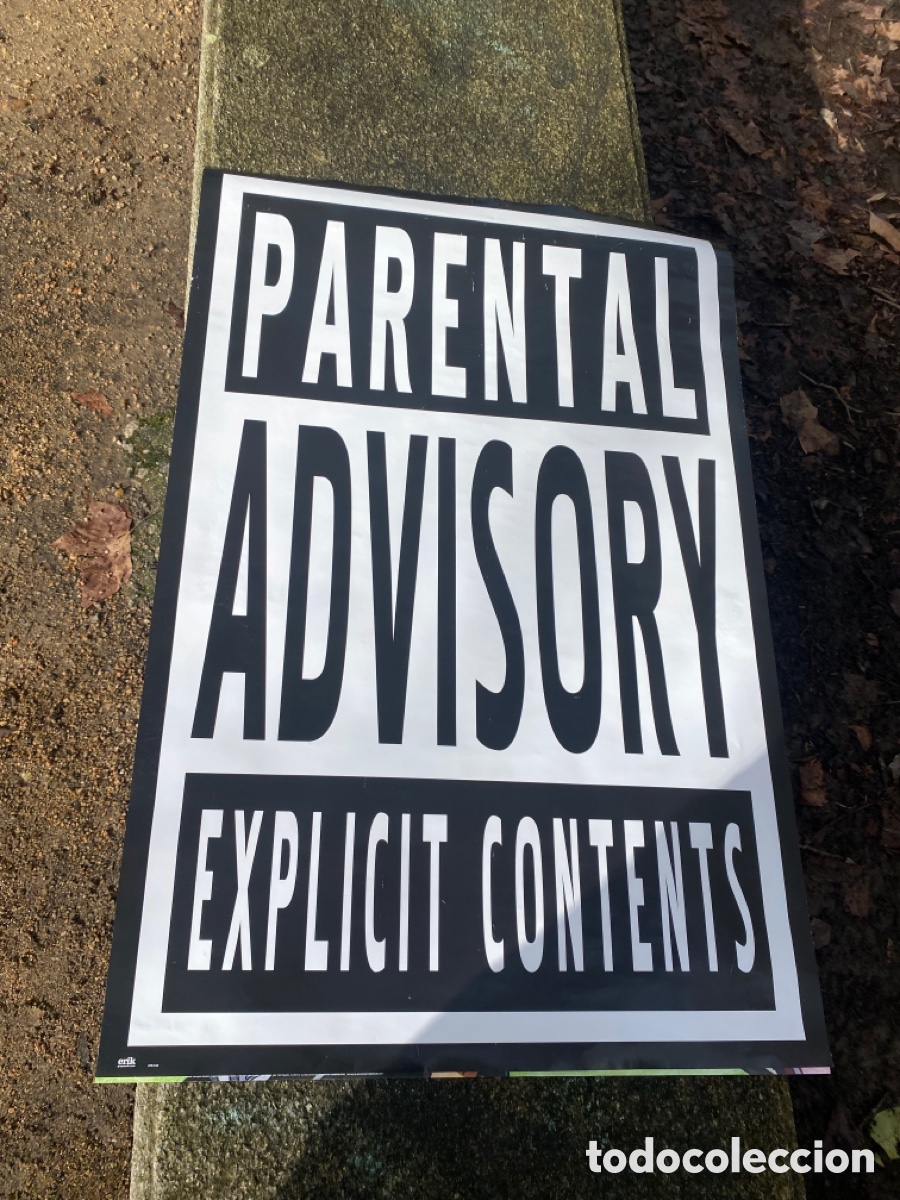 Carteles: P&oacute;ster Parental Advisory Explicit Content 61x91,5cm - Foto 1