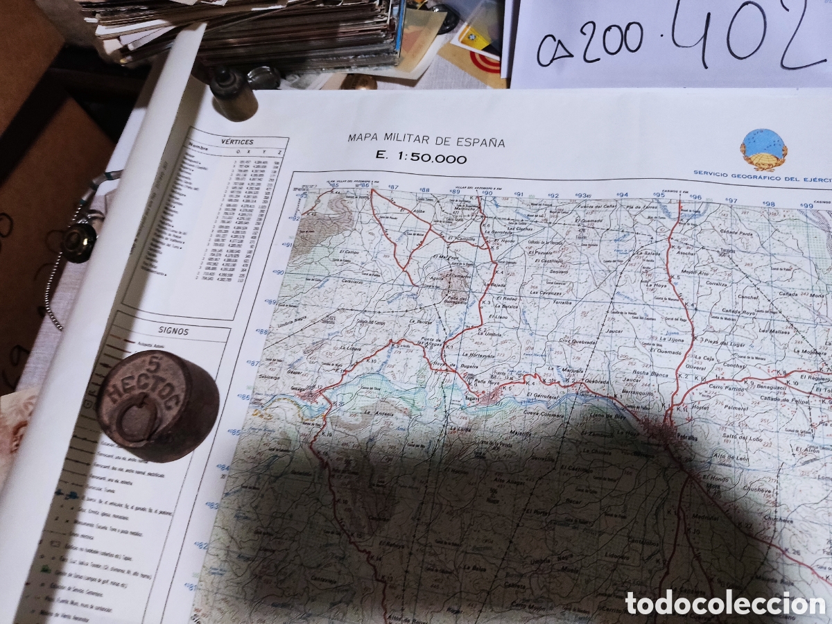 Carteles: Mapa militar de Espa&ntilde;a, LIRIA 1984 - Foto 2