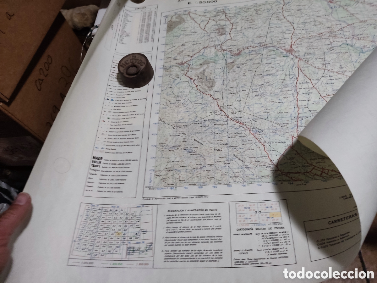 Carteles: Mapa militar de Espa&ntilde;a, LIRIA 1984 - Foto 5