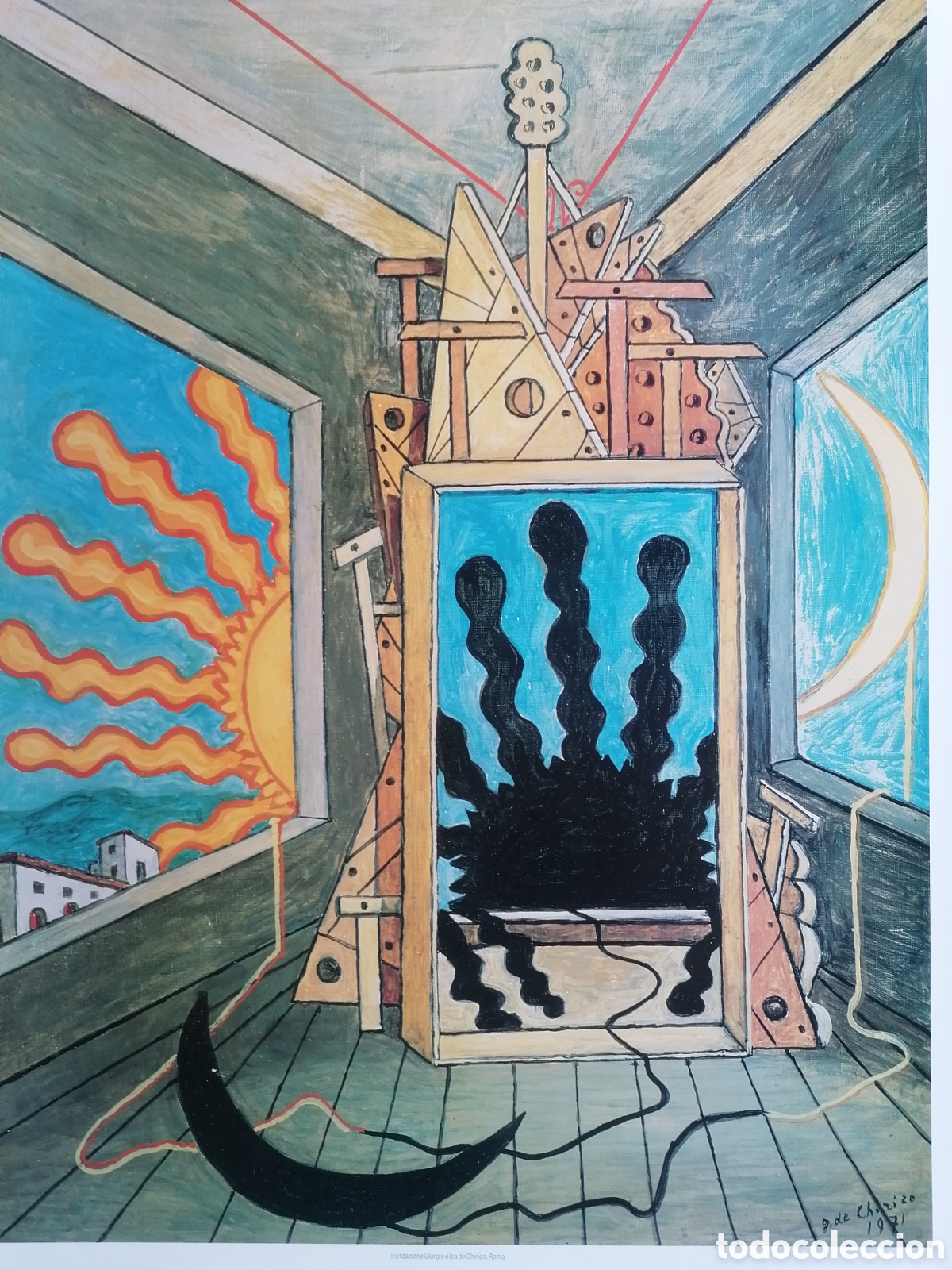 Carteles: Cartel de Giorgio de Chirico.Original. - Foto 2