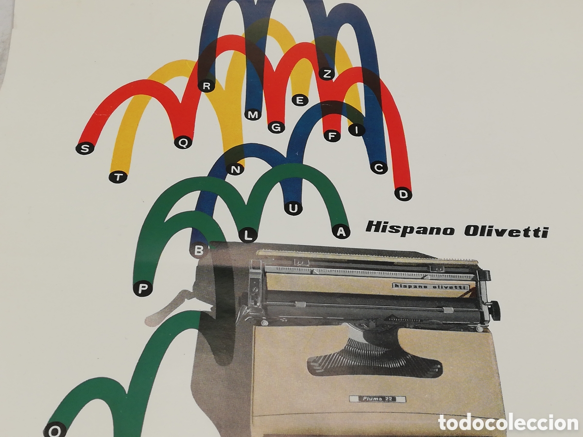 Carteles: Cartel publicidad Hispano Olivetti Pluma 22. - Foto 7