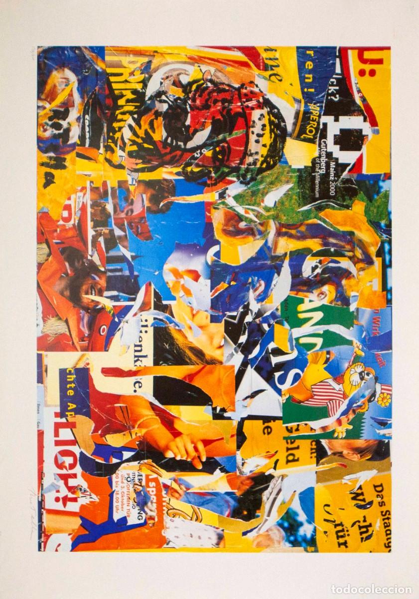 Carteles: GUTENBERG 2000. 70 x 100 cm. MIMMO ROTELLA - Foto 1