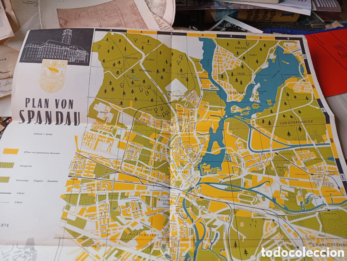 Carteles: Plano mapa de SPANDAU, Alemania - Foto 2