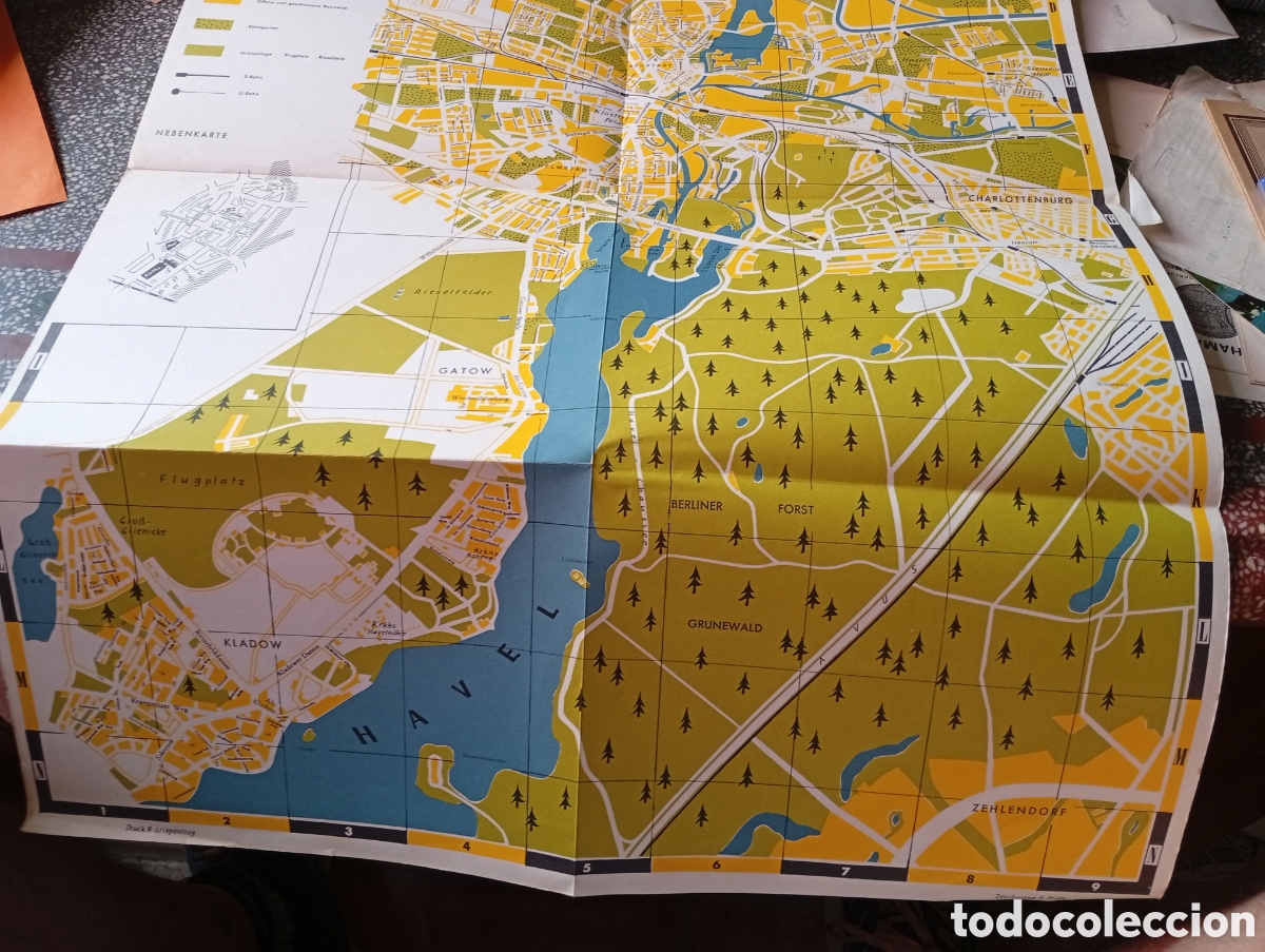 Carteles: Plano mapa de SPANDAU, Alemania - Foto 4
