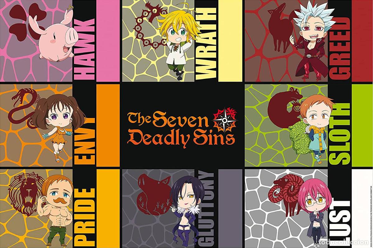 Plakate: Poster Chibi Sins - The Seven Deadly Sins (POSTER 91.5x61)