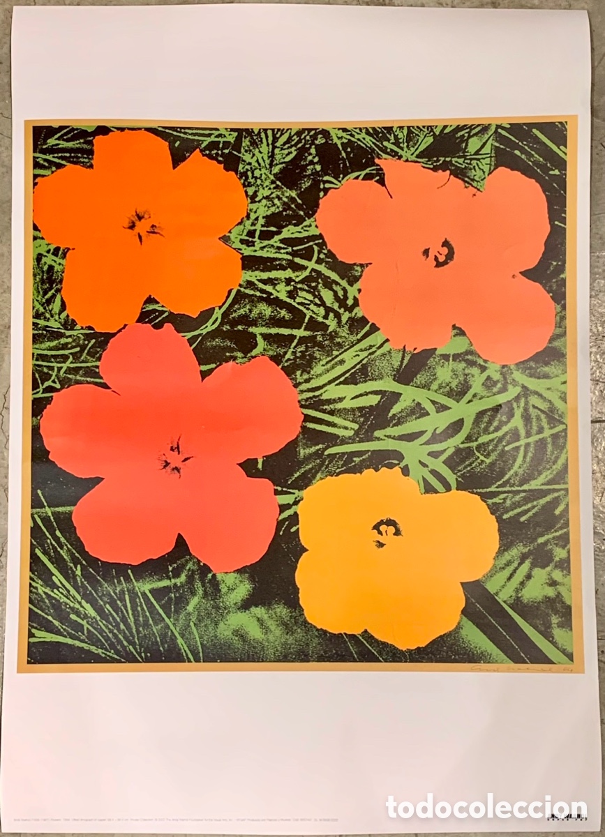 Carteles: Cartel OffSet. &ldquo;Flowers&rdquo;. Andy Warhol Foundation. 2022. - Foto 1