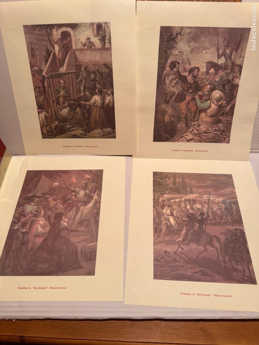 Carteles: LOTE DE 6 GRABADOS DE EL QUIJOTE - Foto 2