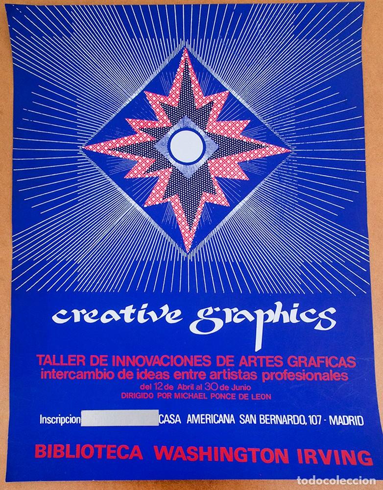 Carteles: MICHAEL PONCE DE LEON - CARTEL SERIGR&Aacute;FICO - C. 1978 - Foto 1