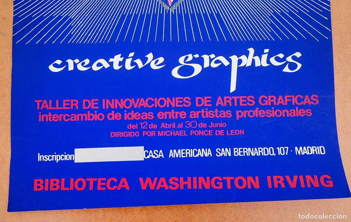 Carteles: MICHAEL PONCE DE LEON - CARTEL SERIGR&Aacute;FICO - C. 1978 - Foto 4