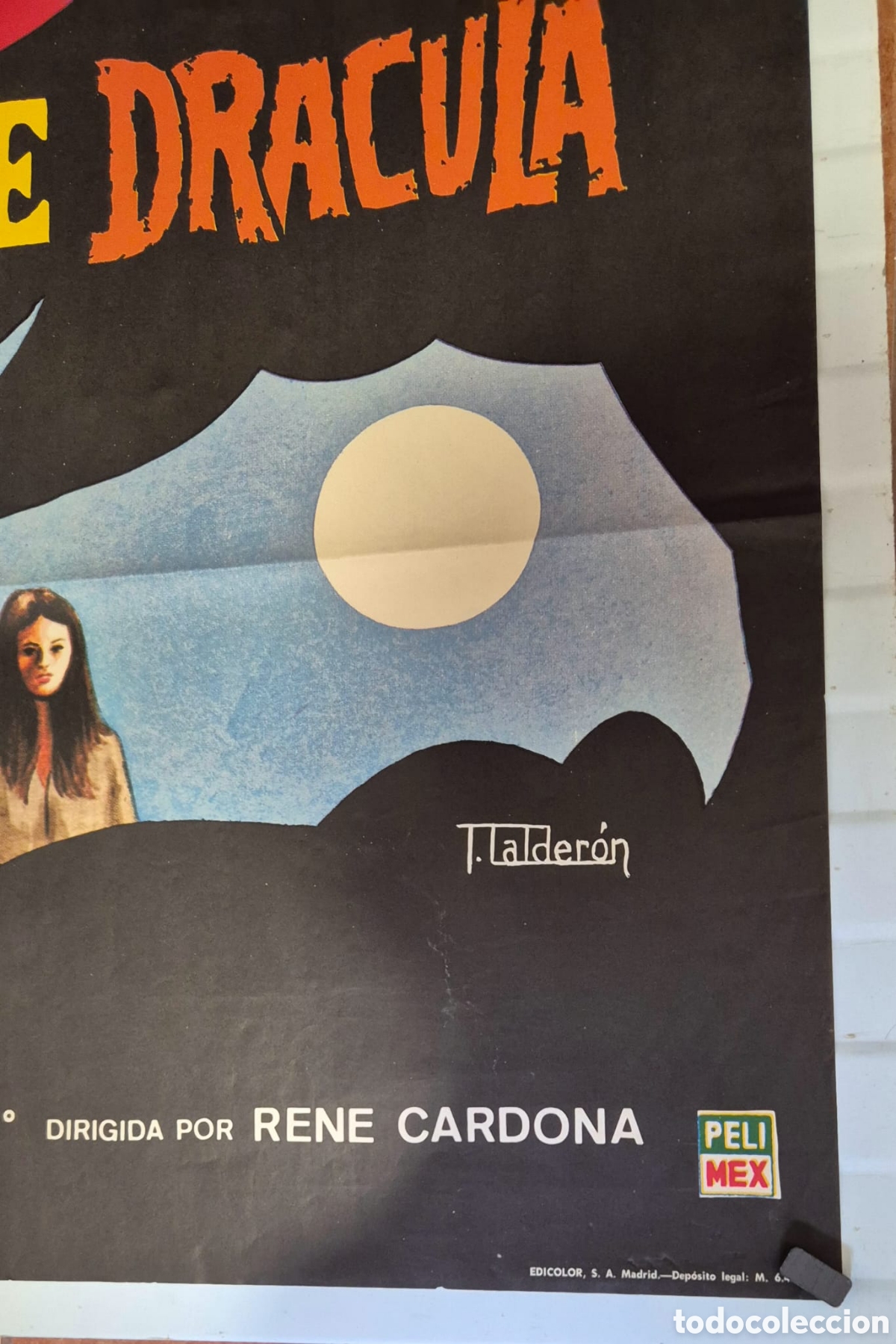Carteles: POSTER DE PELICULA &rdquo;EL TESORO DE DR&Aacute;CULA&rdquo; ORIGINAL. - Foto 2