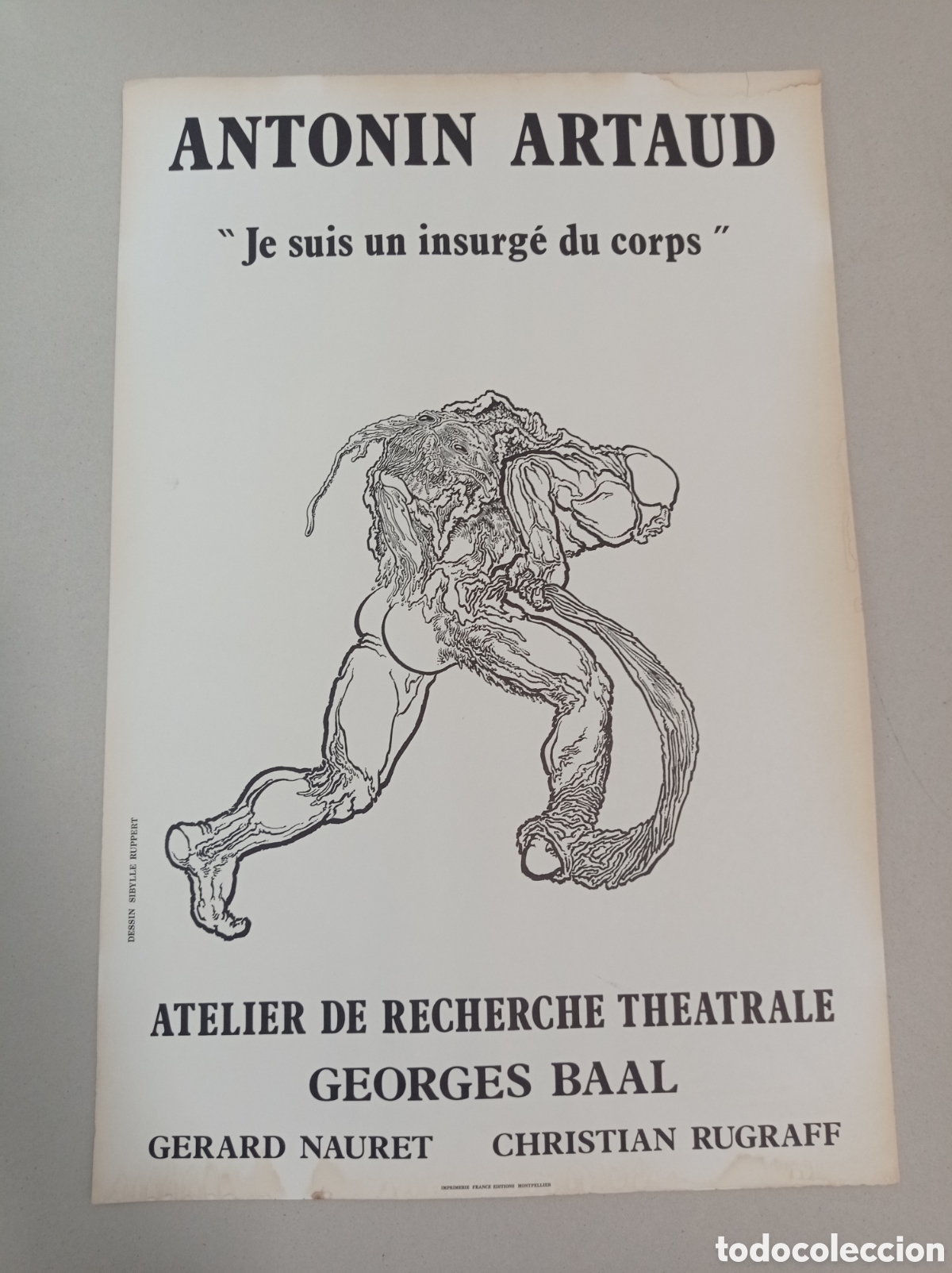 Carteles: Lote 4 carteles. BORES. ANTONIN ARTAUD.ZOBEL.DARIO DE REGOYOS