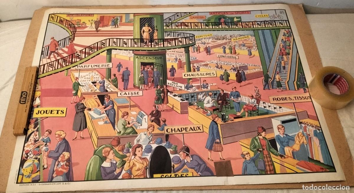Carteles: Cartel de escuela antiguo . - Foto 1