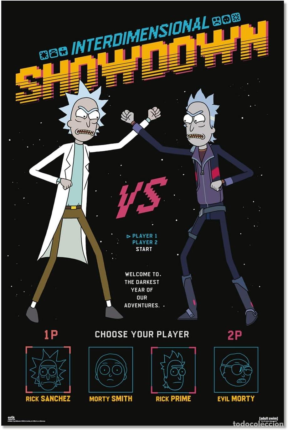 Carteles: Poster Interdimensional Showdown - Rick & Morty (POSTER 61 x 91,5) - Foto 1