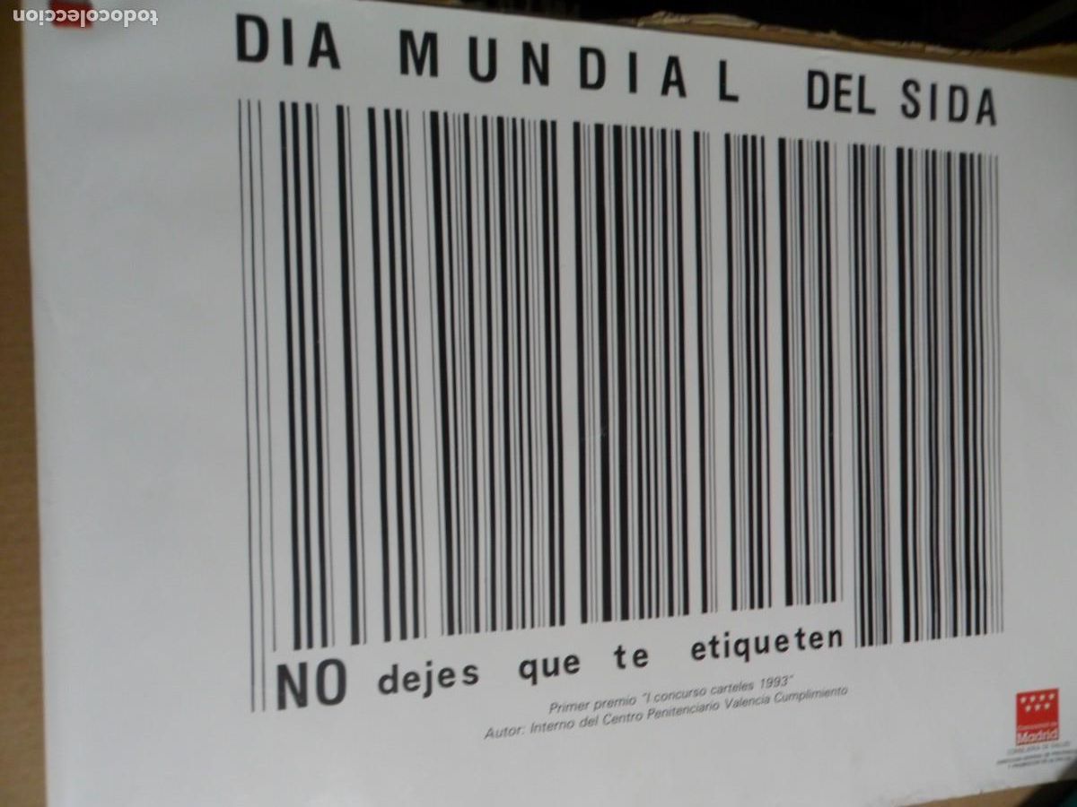 Carteles: DIA MUNDIAL DEL SIDA 1993 - Foto 1