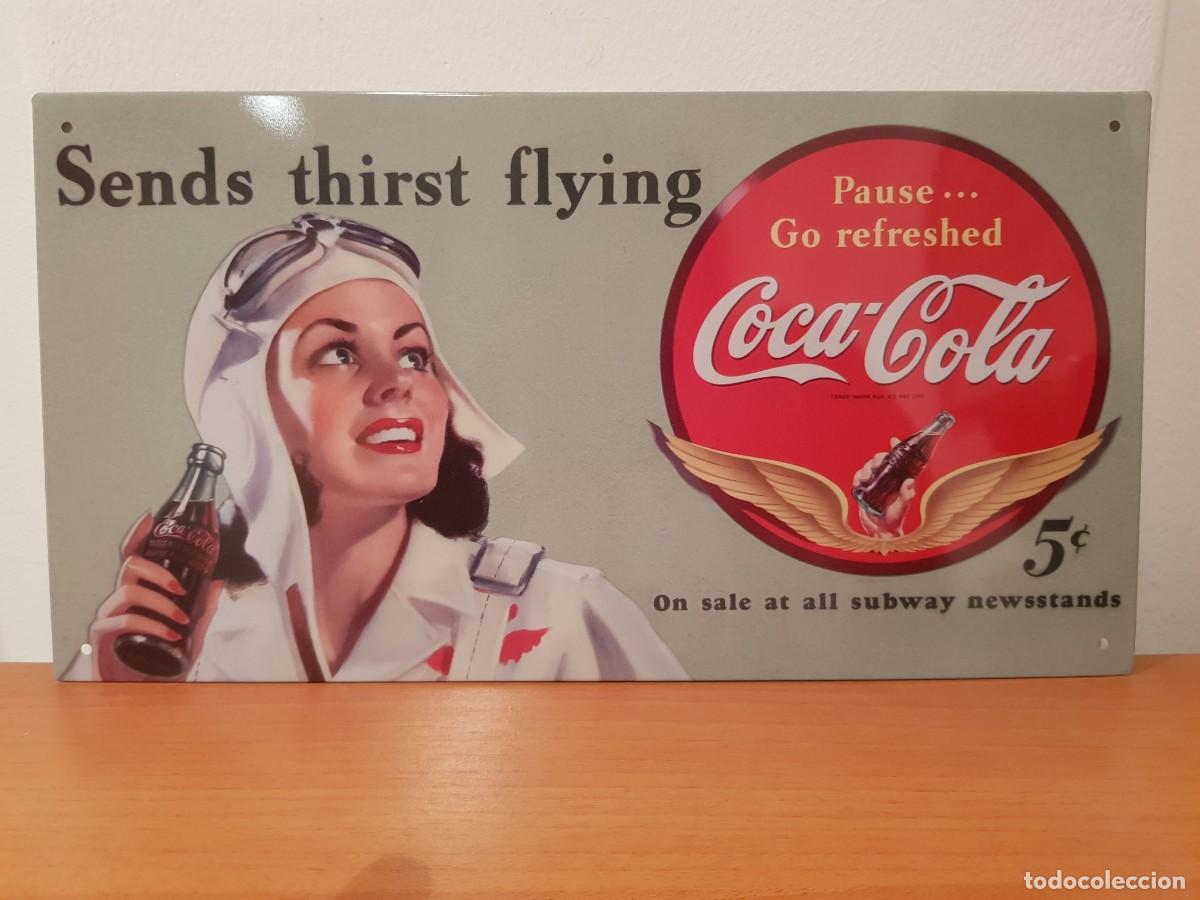 Carteles: CARTEL METALICO COCA COLA - Foto 1