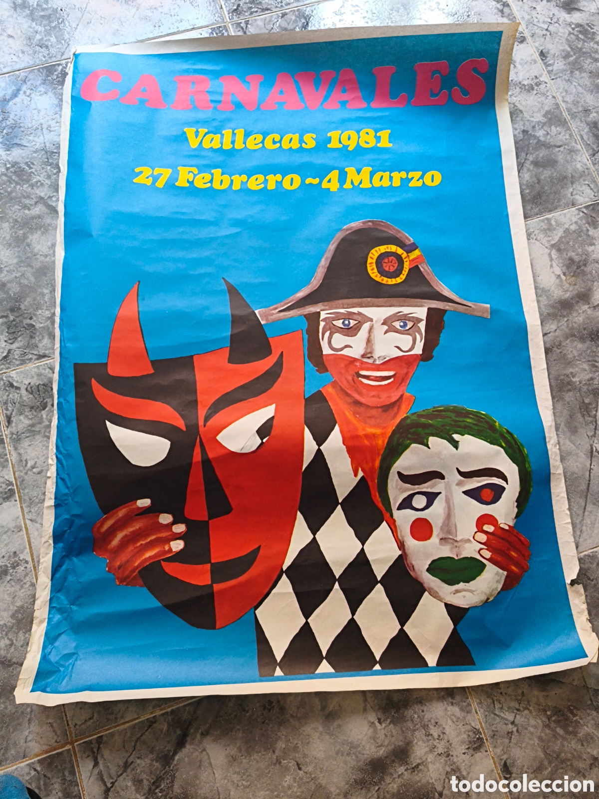 Carteles: Poster Carnavales Vallecas 1981. - Foto 1