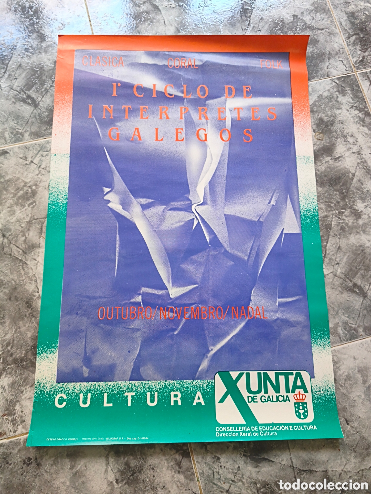 Carteles: Poster Ciclo de interpretes galegos - Foto 1