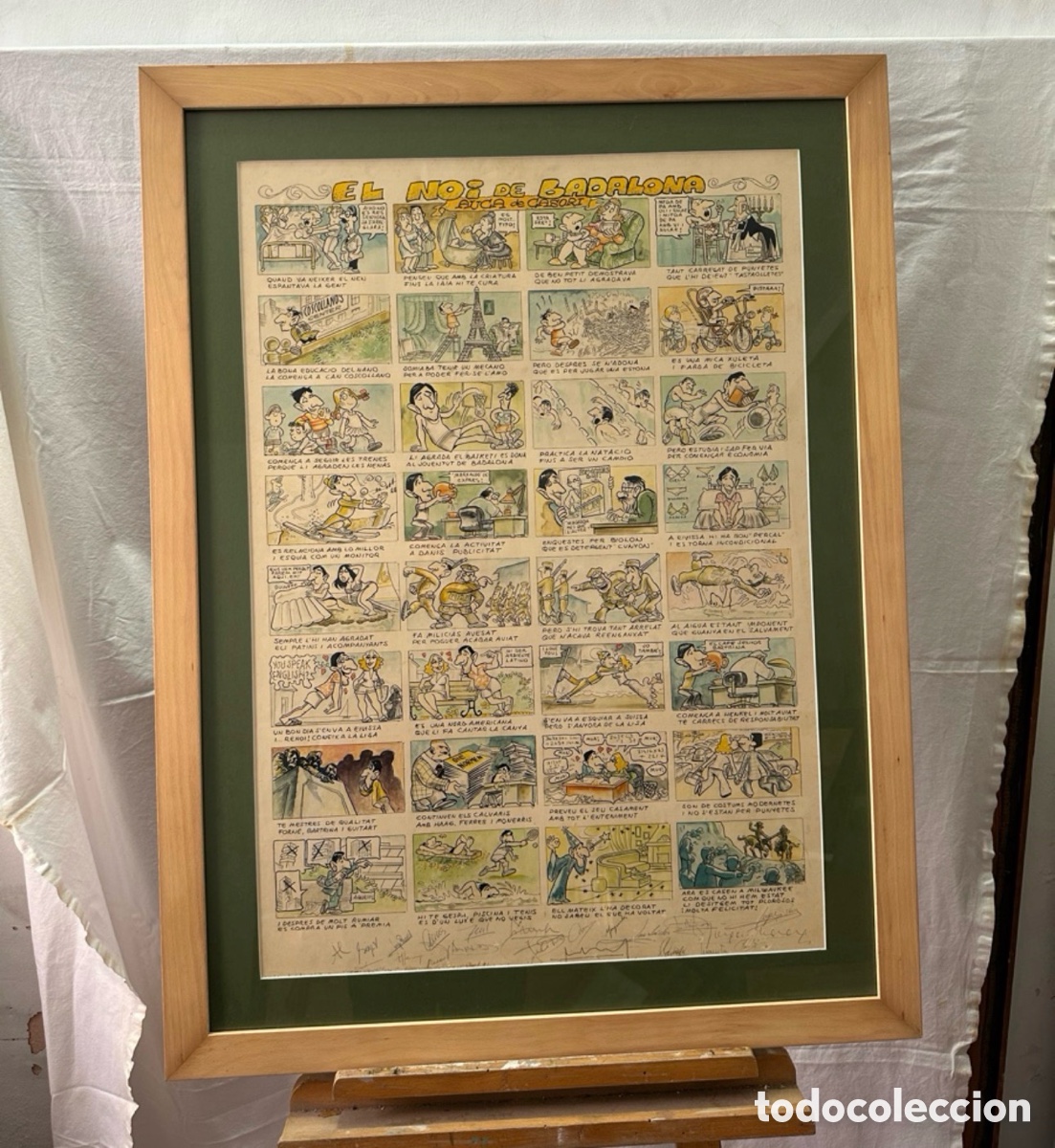 Carteles: Auca de Badalona enmarcada, un tipo de l&aacute;mina popular catalana