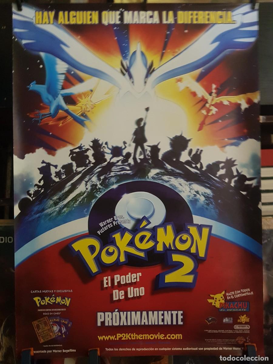 Carteles: CARTEL POK&Eacute;MON 2 /EL PODER DE UNO 68CMX98CM (ORIGINAL) EDITADO EN 2000 - Foto 1