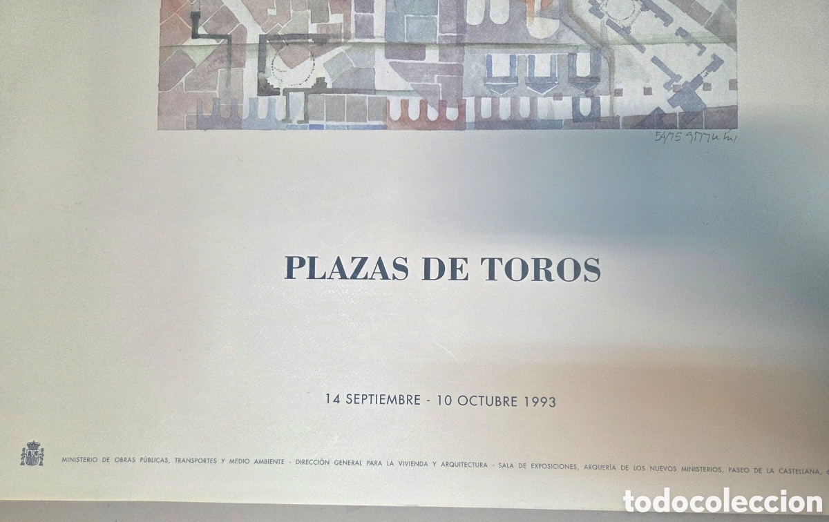 Carteles: PLAZAS DE TOROS. Cartel exposici&oacute;n 1993 - Foto 4