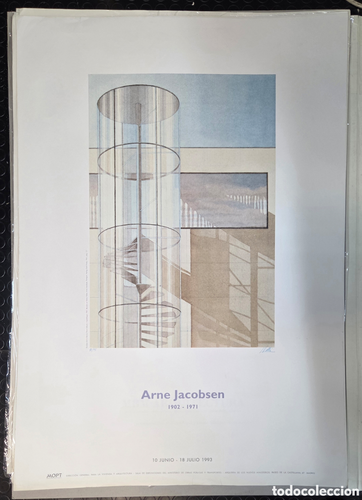 Carteles: ARNE JACOBSEN. Cartel exposici&oacute;n 1993. - Foto 11