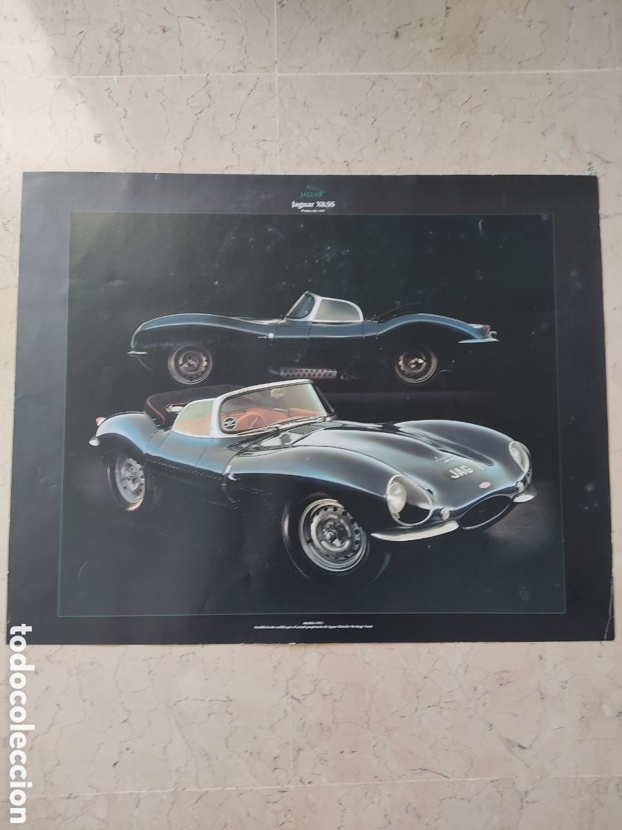 Carteles: POSTER JAGUAR XKSS 1957 50X40