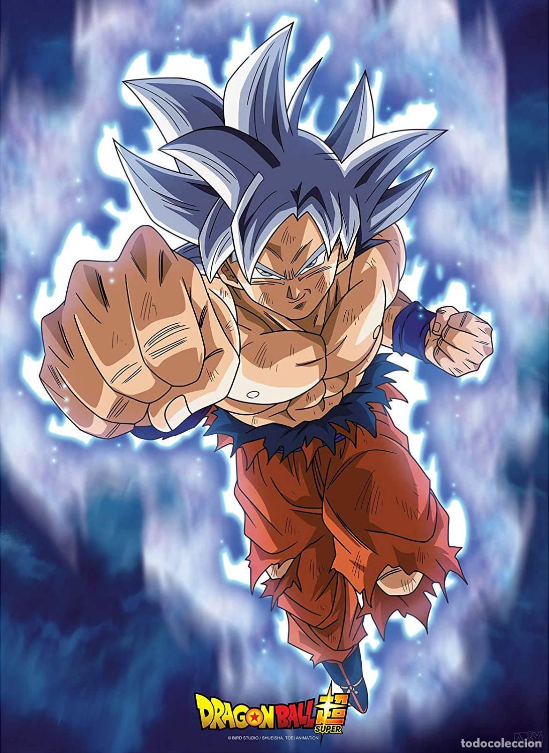 Carteles: Poster Goku Ultra Instinto - Dragon Ball Super (POSTER 52x35)