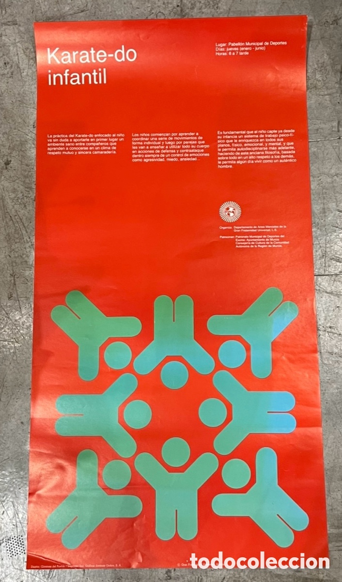 Carteles: Cartel. KARATE - DO INFANTIL. Pabell&oacute;n Municipal de Deportes. Murcia. Gimenez del Pueblo.