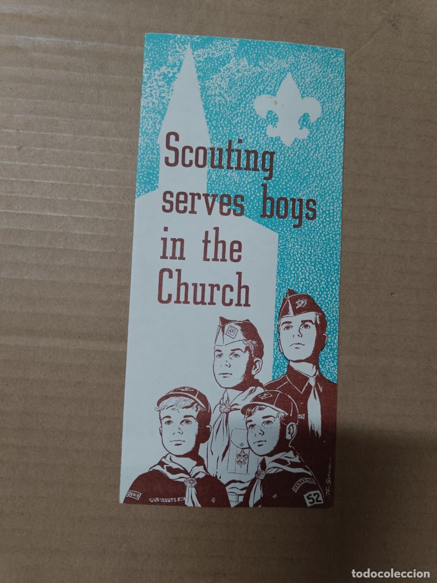 Carteles: ANTIGUO PANFLETO CARTEL, BOY SCOUTS USA, RELIGIOSO, CHURCH -P22