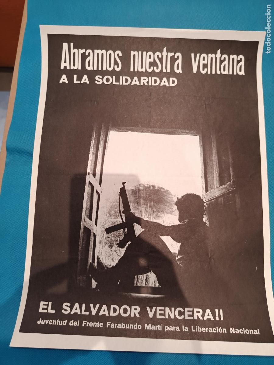 Carteles: CARTELL ABRAMOS NUESTRA VENTANA EL SALVADOR VENCERA CARTEL