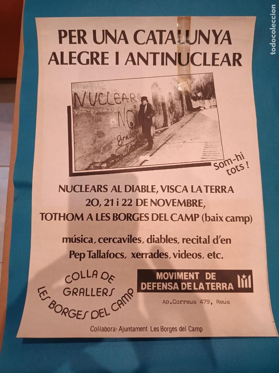 Carteles: CARTEL CARTELL CATALUNYA ALEGRE I ANTI NUCLEAR MDT