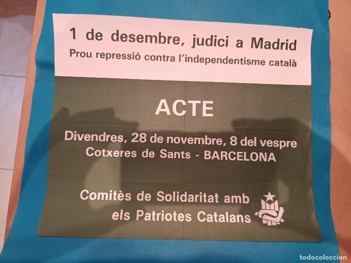 Carteles: CARTEL CARTELL 1 DESEMBRE JUDICI MADRID COMIT&Eacute; SOLIDARITAT PATRIOTES CATALANS CSPC