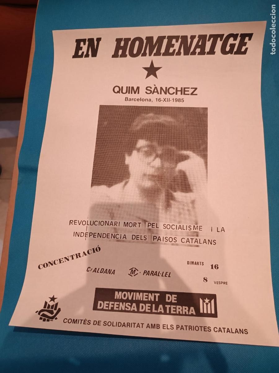 Carteles: CARTEL CARTELL HOMENATGE QUIM SANCHEZ MDT CSPC