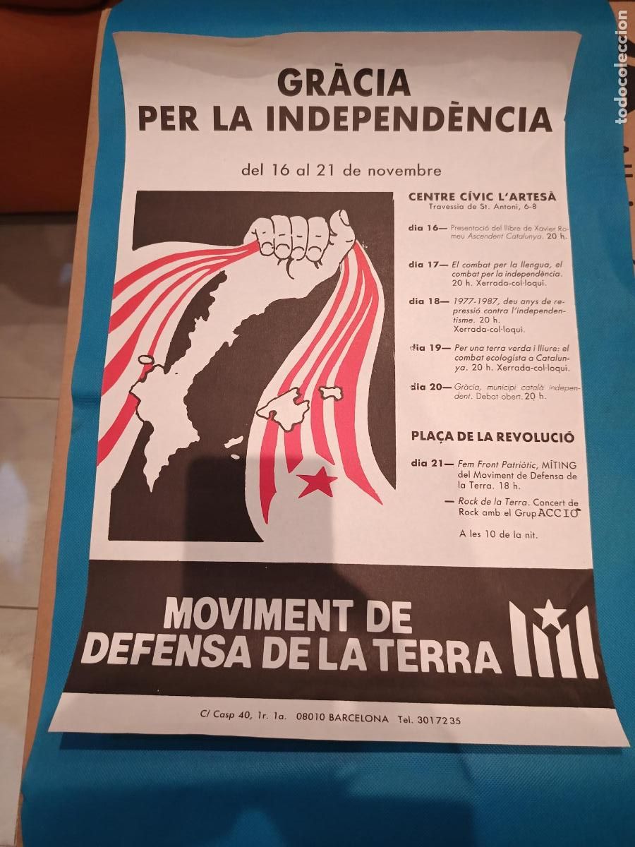 Carteles: CARTEL CARTELL GRACIA PER LA INDEPENDENCIA MDT