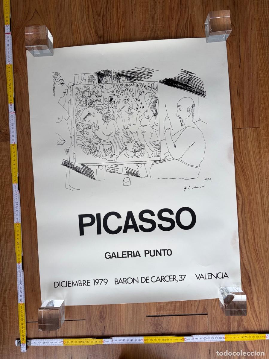 Carteles: Cartel poster original Picasso Galeria Punto 1979 Valencia
