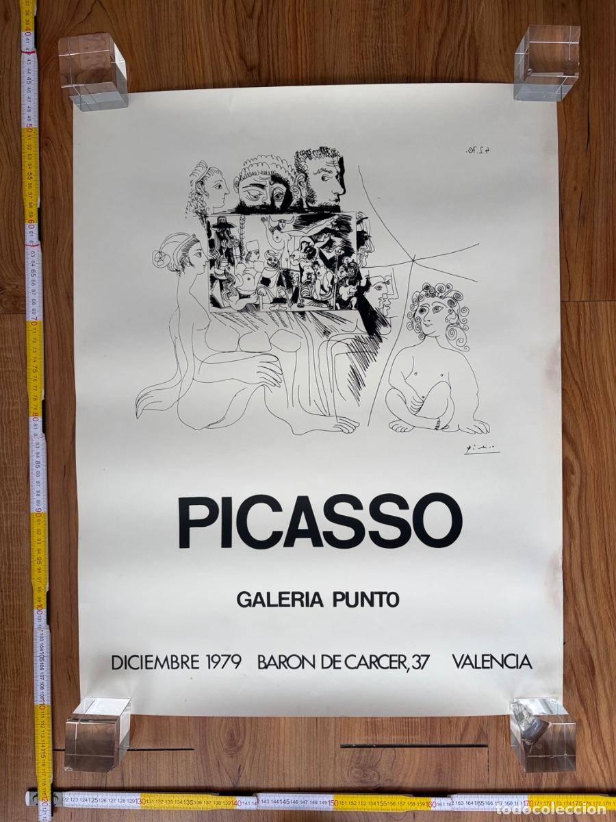Carteles: Cartel poster original Picasso Galeria Punto 1979 Valencia