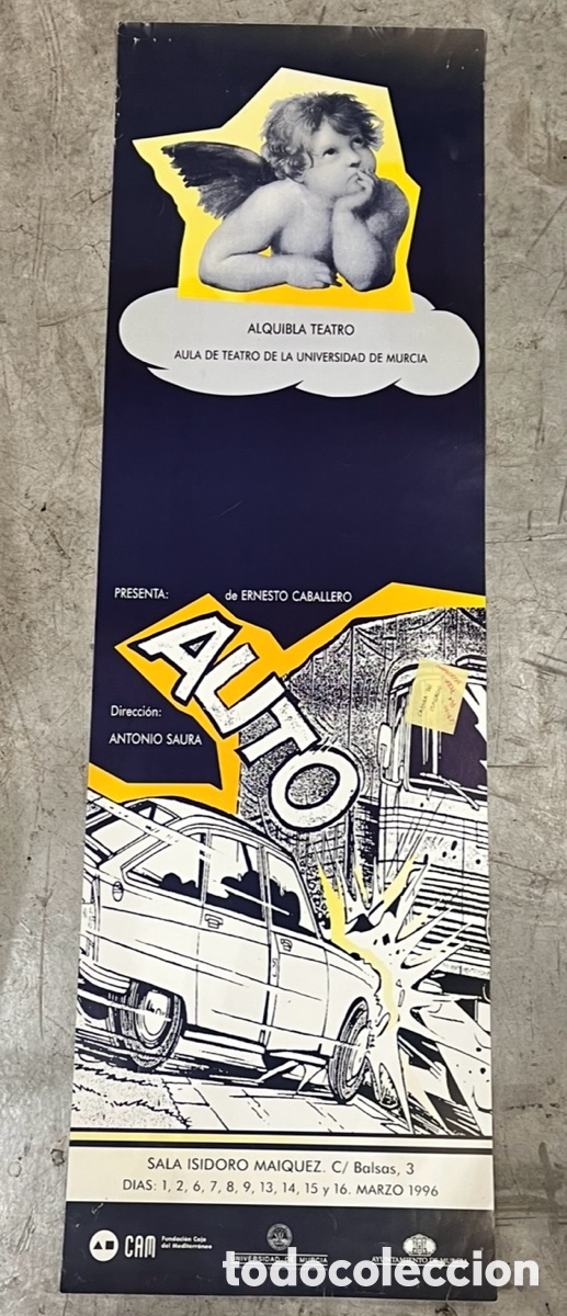 Carteles: Cartel. ALQUIBLA Teatro. &ldquo;Auto&rdquo;. Aula de Teatro de la Universidad de Murcia. Murcia. 1996.
