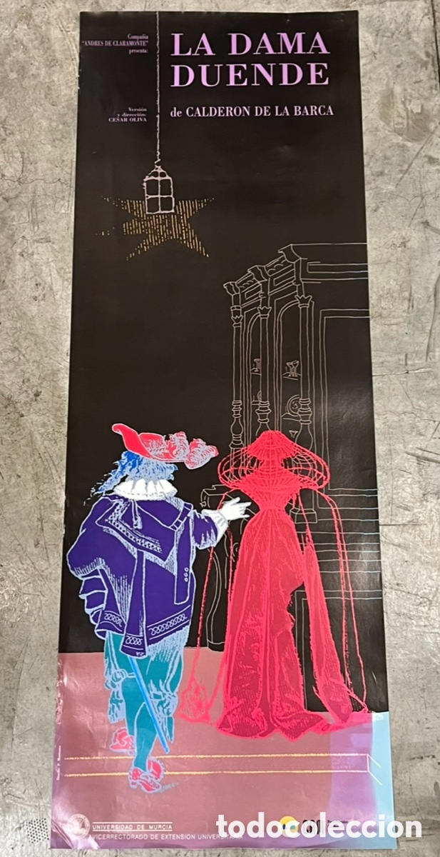 Carteles: Cartel. Teatro Andr&eacute;s de Claramonte. La dama duende de Calderon de la Barca. CAM. P. Manzano.