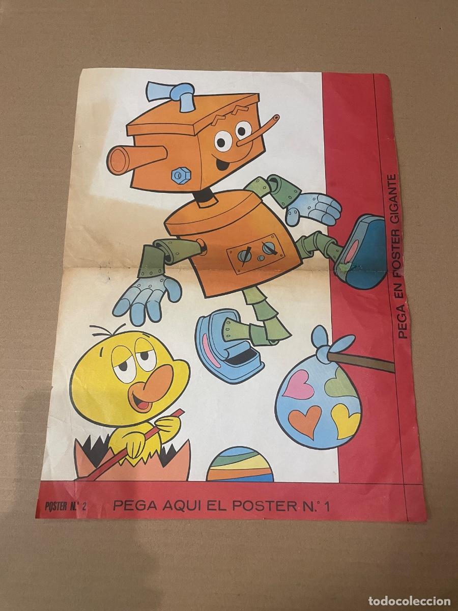 Carteles: ANTIGUO CARTEL , INFANTIL POSTER N&ordm;2 ROBOT 37X27,5 ESTADO EL QUE SE VE EN LAS IMAGENES