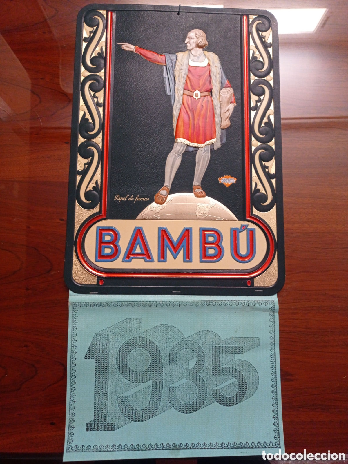 Carteles: &iexcl;PIEZA DE MUSEO! Cartel Calendario BAMB&Uacute; con tacos completos (1935-1936) - Estado Impecable &rdquo;MINT&rdquo;