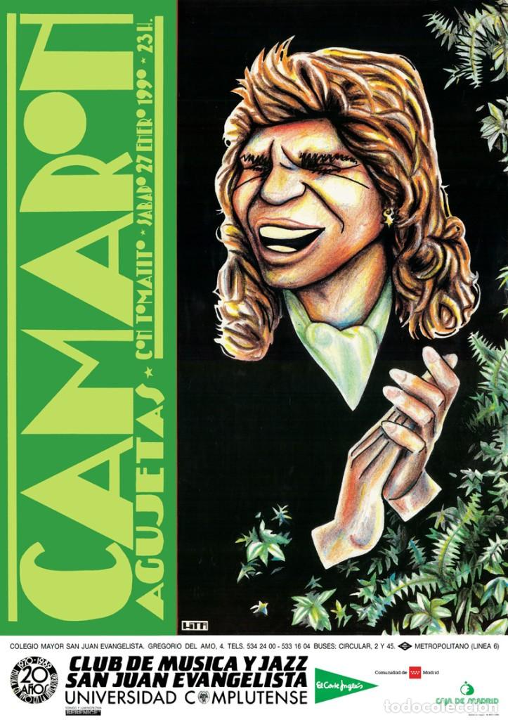 Carteles: Cartel flamenco Camar&oacute;n original 1990