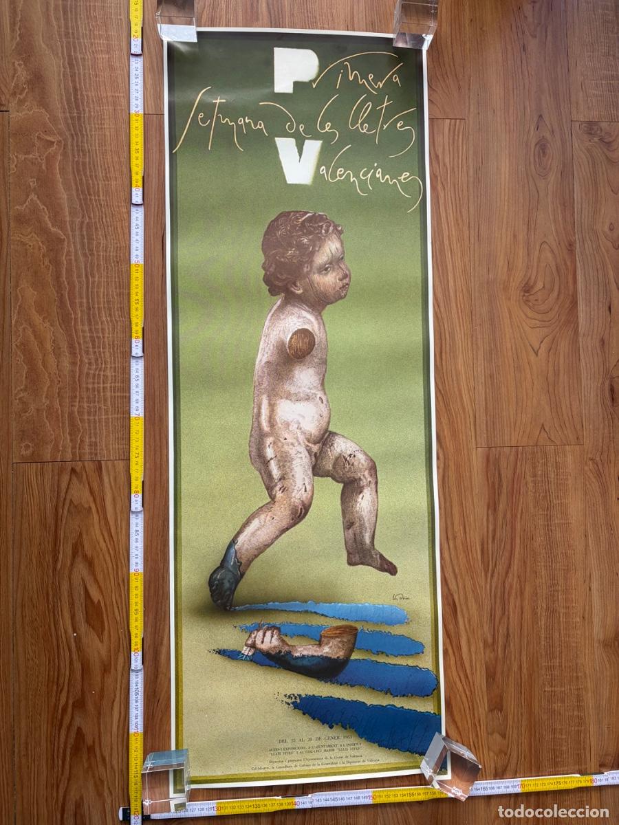 Carteles: Cartel poster Manuel Boix Primera setmana de les lletres valencianes 1983 Valencia