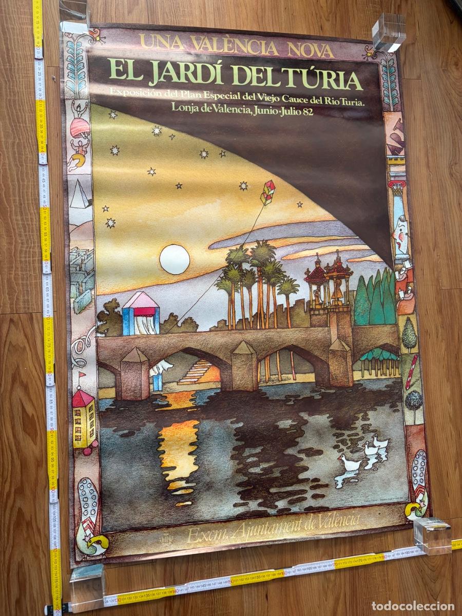 Carteles: Cartel Poster Artur Heras 1982 Una Valencia nova el jardi del turia