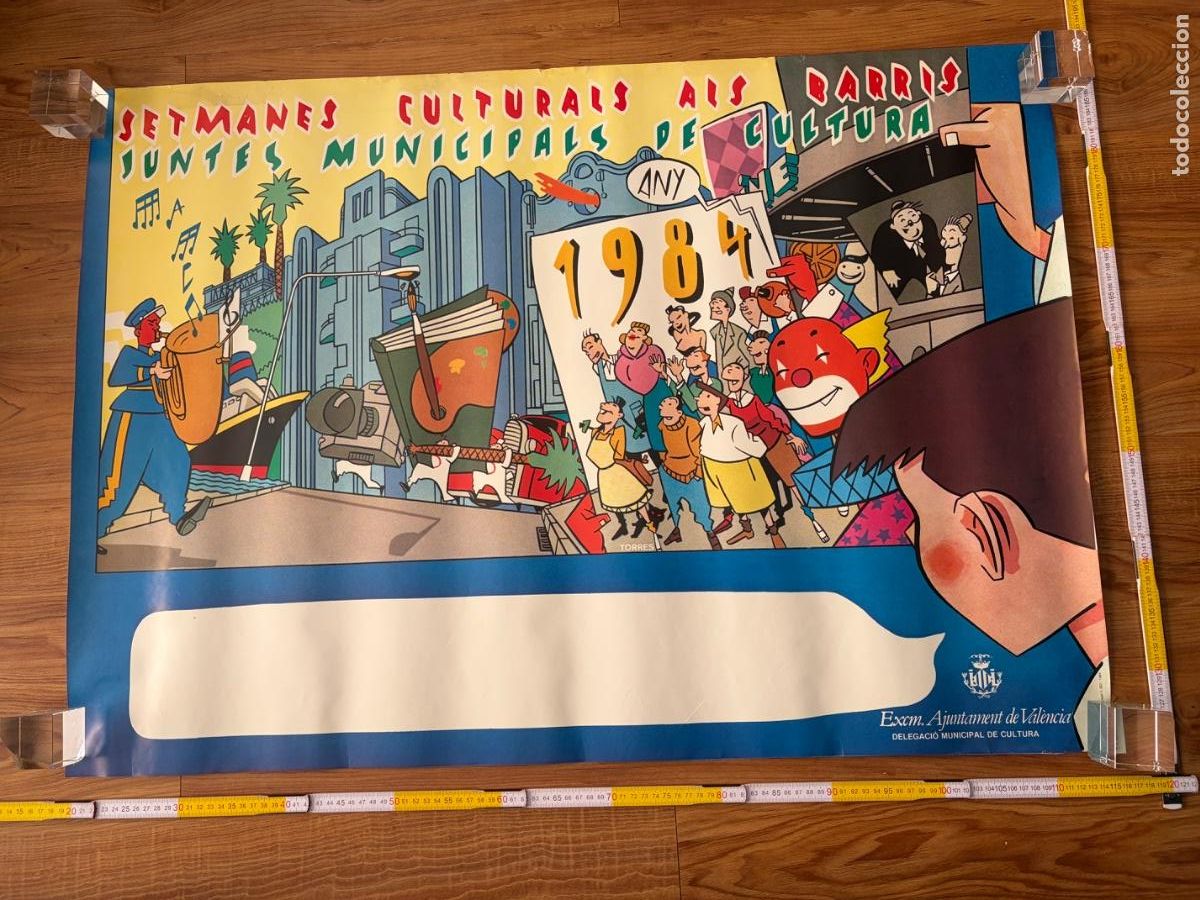 Carteles: Cartel Poster Setmanes culturals als barris Daniel Torres 1984 Valencia
