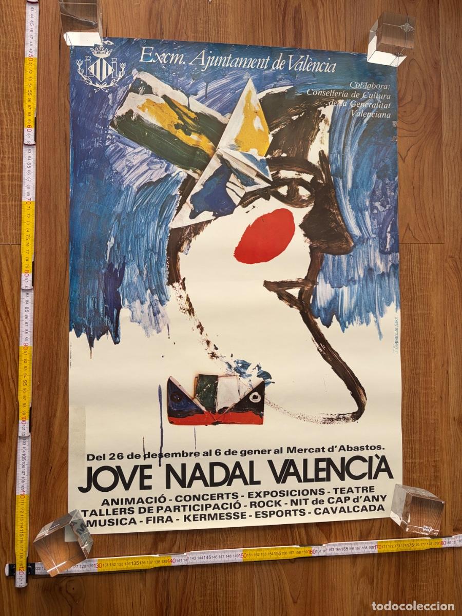 Carteles: Cartel Poster J. Gimenez de Haro Jove Nadal Valencia a&ntilde;os 80 Valencia