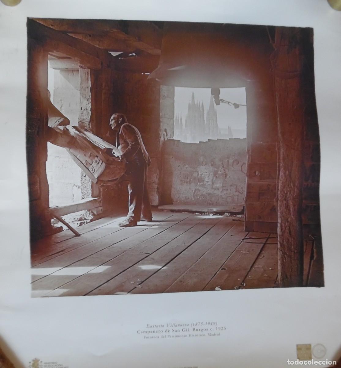 Carteles: Cartel fotograf&iacute;a de Eustasio Villanueva: El campanero torre San Gil, Burgos, 1925, 52 x 48 cm.