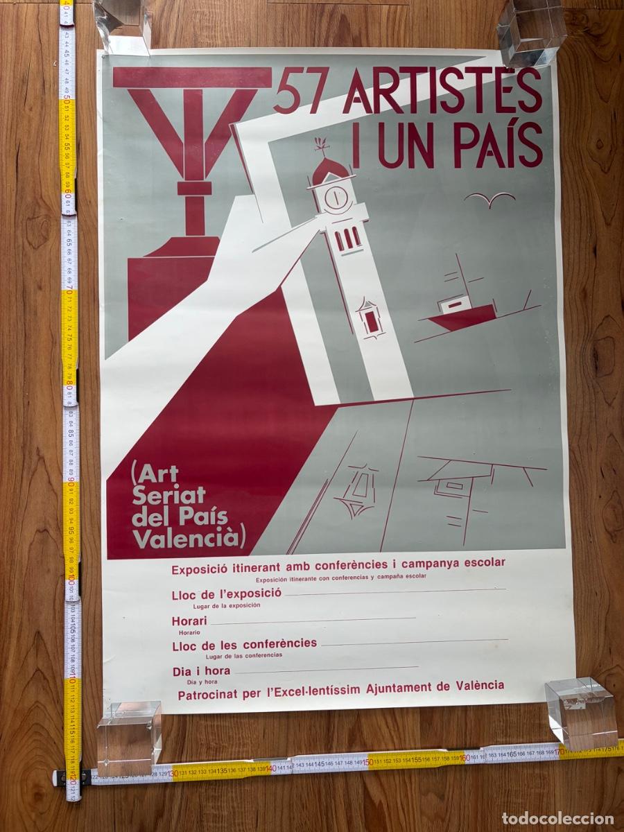 Carteles: Cartel Poster 57 artistes i un Pais 1979 Art seriat Valencia